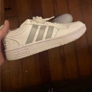 White and glitter shoes